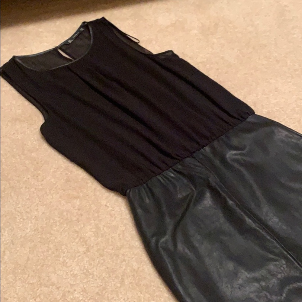 Zara two tone black dress